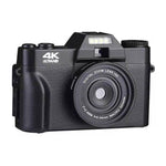 กล้องดิจิทัลหน้าจอพับได้เรโทร R10 4K HD 48MP รุ่นง่าย R10