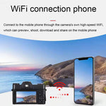 กล้องดิจิทัลหน้าจอพับได้เรโทร R10 4K HD 48MP รุ่นง่าย R10