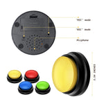 Pet Communication Button Dog Vocal Box Recording Vocalizer, Style: Recording Model, Light Blue, Green, Purple, Red, Orange, Rose Red, Pink, Yellow, Lake Blue, White, Dark Blue