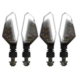 MK-236 4pcs 22LED Motorcycle V Line Two Color Turning Light Signal Angle Light, MK-236 (Yellow Blue), MK-236 (Yellow White), MK-236 (Yellow Red)