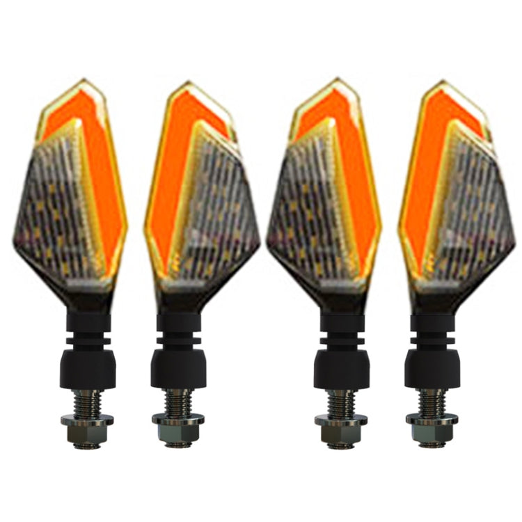 MK-236 4pcs 22LED Motorcycle V Line Two Color Turning Light Signal Angle Light, MK-236 (Yellow Blue), MK-236 (Yellow White), MK-236 (Yellow Red)
