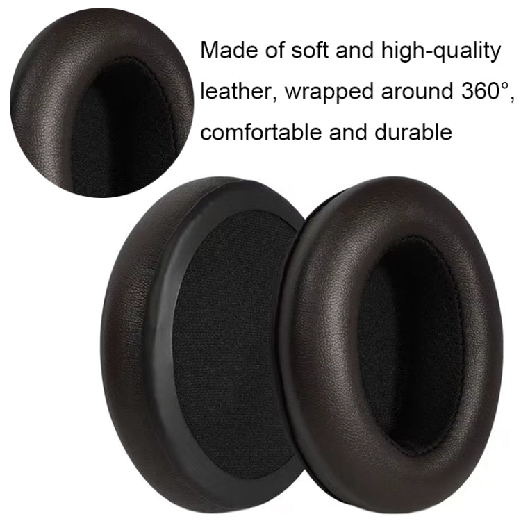 ฝาครอบฟองน้ำหูฟังนุ่มสบาย 2 ชิ้น สำหรับ Sennheiser Momentum, สี: หนังโปรตีนสีดำ, หนังโปรตีนสีดำ, หนังโปรตีนสีน้ำตาล, หนังลูกแกะสีดำ, หนังลูกแกะสีน้ำตาล