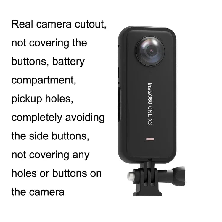 สำหรับ Insta360 One X3 A516 กรอบพลาสติกป้องกันกล้องกีฬาพาโนรามา, กรอบป้องกัน