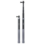 ไม้เซลฟี่คาร์บอนไฟเบอร์ TELESIN 1.2 เมตร พร้อมสกรู 1/4 สำหรับกล้องแอคชั่น, 1.2 เมตร