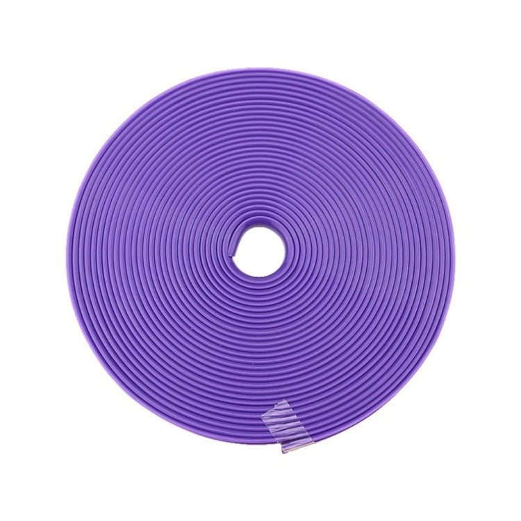 8m/roll Car Wheel General Sticker Modified Protection Sticker Anti-collision Strip, 1roll White, 1roll Black, 1roll Red, 1roll Pink, 1roll Purple, 1roll Blue, 1roll Orange, 1roll Gray