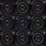 8m/roll Car Wheel General Sticker Modified Protection Sticker Anti-collision Strip, 1roll White, 1roll Black, 1roll Red, 1roll Pink, 1roll Purple, 1roll Blue, 1roll Orange, 1roll Gray
