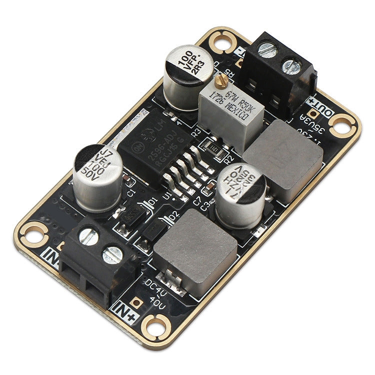 โมดูลจ่ายไฟ DC-DC ปรับแรงดันลง LM2596-ADJ 4V-40V เป็น 1.23-35V 3A บอร์ดสเตอริโอไทป์, LM2596-ADJ 4V-40V เป็น 1.23-35V