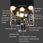 บอร์ดแอมพลิฟายเออร์ TDA7850 2.1 ช่อง 2x80W แอมพลิฟายเออร์รถยนต์แบบ AB DIY กำลังสูง 120W เบส, TDA7850