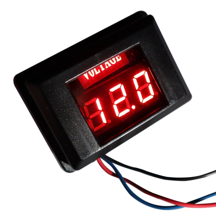 เครื่องวัดแรงดันแบตเตอรี่รถยนต์ DES-2 จอแสดงผลดิจิตอล LED DC 12V สำหรับมอเตอร์ไซค์ RV เรือยอชต์, เครื่องวัดแรงดัน DES-2 สีเขียว, สีแดง, สีน้ำเงิน, สีส้ม, สีขาว