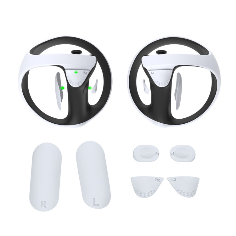 ชุดแผ่นซิลิโคนกันลื่นสำหรับด้ามจับปุ่ม PS5 VR2 DOBE, TP5-2512