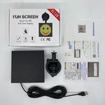 P4-32x32 จอแสดงผล LED สีเต็มรูปแบบ รูปอิโมติคอน ส่งสัญญาณไร้สาย WiFi ปรับแต่งได้, P4-32x32 RGB USB