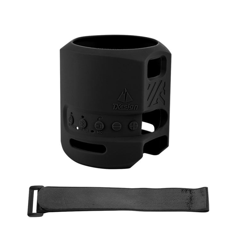 สำหรับเคสซิลิโคนลำโพง Sony SRS-XB13 พร้อมตะขอและสายรัดแบบตีนตุ๊กแก สำหรับ Sony SRS-XB13
