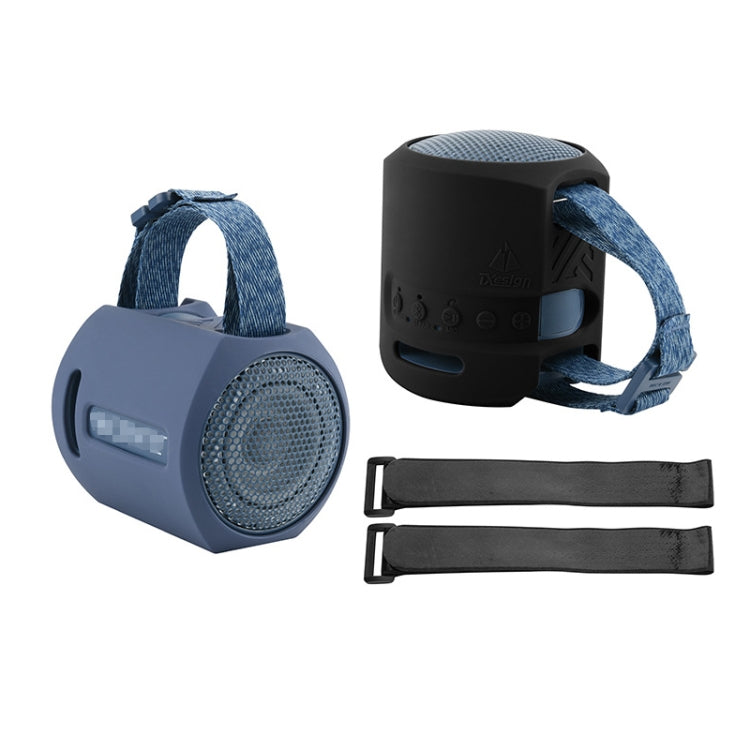 สำหรับเคสซิลิโคนลำโพง Sony SRS-XB13 พร้อมตะขอและสายรัดแบบตีนตุ๊กแก สำหรับ Sony SRS-XB13