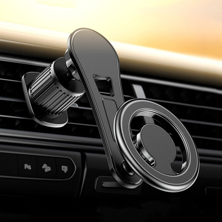 D19 Car Magnetic Mobile Phone Holder Rotatable Metal Navigation Bracket, Spec:, D19 Air Outlet (Black), D19 Seat (Silver), D19 Sticker (Black), D19 Sticker (Silver), D19 Air Outlet (Silver), D19 Extended (Black), D19 Extended (Silver), D19 Seat (Black)