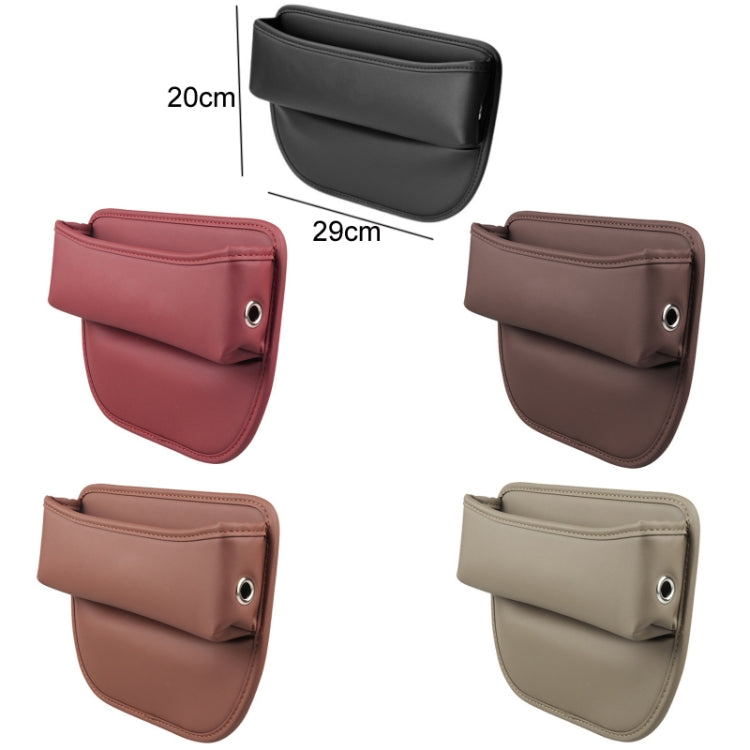 Multifunctional Car Seat Crevice Storage Box, Pattern:, No Logo(black), No Logo(Claret), No Logo(Mocha brown), No Logo(Saddling brown), No Logo(Beige)