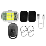 ไฟท้ายเตือนรถยนต์ไฟฟ้าปรับแต่ง LED พร้อมรีโมทคอนโทรล 1 ดวง+รีโมท 1 ชุด, 2 ดวง+รีโมท 1 ชุด