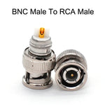 สายเชื่อมต่อ BNC ตัวผู้ ถึง RCA ตัวผู้ สายโคแอกเชียลทองแดงสำหรับวิดีโอ HD สายตรวจสอบ, ความยาว:, 1ม., 1.5ม., 2ม., 3ม., 5ม.