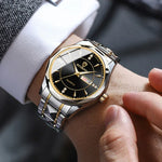 BINBONG B5552 Luminous Multifunctional Business Calendar Quartz Watch