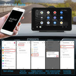 A3135 หน้าจอสมาร์ทแบบมีสาย HD ขนาด 7 นิ้ว พร้อม Wireless CarPlay + Android Auto + Android, ไม่มีกล้อง, พร้อมกล้อง