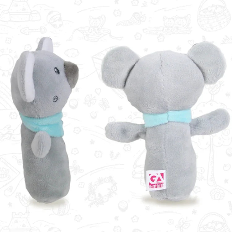 ของเล่นกรงมือเด็ก ของเล่นบรรเทาเด็กแรกเกิด รูปแบบ: ยีราฟ กระต่ายชมพู ช้างเทาเล็ก โคอาล่า หมู ลิง กระต่ายขาว หนูแดงเล็ก ช้างดอกไม้เล็ก กล้วยเล็ก หมีนอนสีน้ำเงิน