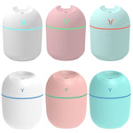 เครื่องเพิ่มความชื้น USB ขนาดเล็กตั้งโต๊ะ ไฟกลางคืนสีสันสดใส ความจุ 250ml (Y-White), 250ml (Y-Pink), 250ml (Y-Blue), 220ml (Y2-White), 220ml (Y2-Pink), 220ml (Y2-Blue)