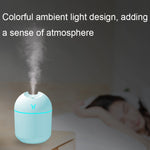 เครื่องเพิ่มความชื้น USB ขนาดเล็กตั้งโต๊ะ ไฟกลางคืนสีสันสดใส ความจุ 250ml (Y-White), 250ml (Y-Pink), 250ml (Y-Blue), 220ml (Y2-White), 220ml (Y2-Pink), 220ml (Y2-Blue)