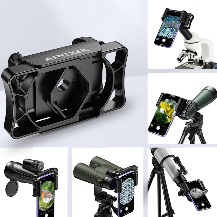 อุปกรณ์เสริมโทรศัพท์ APEXEL APL-F002 ตัวเชื่อมต่อตาเลนส์กล้องดูนกแบบกล้องสองตา