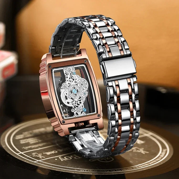 BINBOND B5011 Gear Hollow Outdoor Waterproof Luminous Men Business Watches