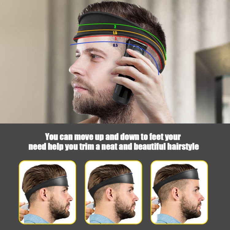 ไม้บรรทัดไกด์เส้นผมสำหรับร้านเสริมสวย แบบไม่ปรับขนาด สีฟ้า แดง ดำ เทา เครื่องมือแต่งผม DIY