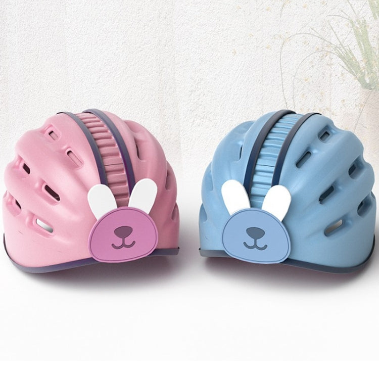 หมวกนิรภัยนุ่มสำหรับเด็ก หมวกกันกระแทกสำหรับเด็กเดิน สี กระต่ายน้ำเงิน กระต่ายชมพู สิงโตส้ม สิงโตน้ำตาล