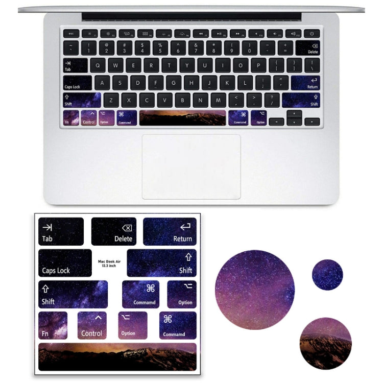 สติ๊กเกอร์ PVC ปุ่มคีย์บอร์ดแล็ปท็อป 5 ชิ้น สำหรับ Macbook Air