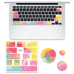 สติ๊กเกอร์ PVC ปุ่มคีย์บอร์ดแล็ปท็อป 5 ชิ้น สำหรับ Macbook Air