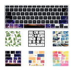 สติ๊กเกอร์ PVC ปุ่มคีย์บอร์ดแล็ปท็อป 5 ชิ้น สำหรับ Macbook Air
