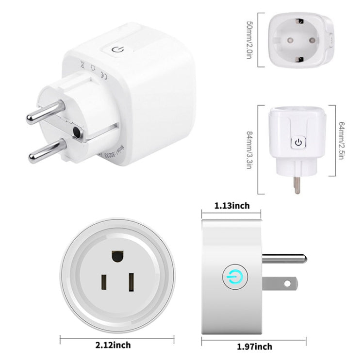 ปลั๊กอัจฉริยะ Tuya Smart App Wifi พร้อมรีโมทโทรศัพท์ ตั้งเวลาปิดเปิดด้วยเสียง รองรับ Alexa, หัวปลั๊ก EU, รุ่นกำลังไฟ 16A, หัวปลั๊ก EU รุ่นกำลังไฟ 20A, หัวปลั๊ก UK รุ่นกำลังไฟ 16A, หัวปลั๊ก UK รุ่นกำลังไฟ 20A, หัวปลั๊ก US รุ่นกำลังไฟ 16A