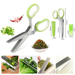 กรรไกรตัดผัก 5 ชั้นสำหรับสำนักงาน กรรไกรสแตนเลส, สีเขียวขาว, สีดำแดง, สีเขียวเทา, สีน้ำเงินเทา