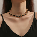 สร้อยคอโซ่กำมะหยี่วินเทจสไตล์พังค์ โลหะร็อก Spec: N2211-8, N2211-9, N2211-10, N2211-12, N2211-11
