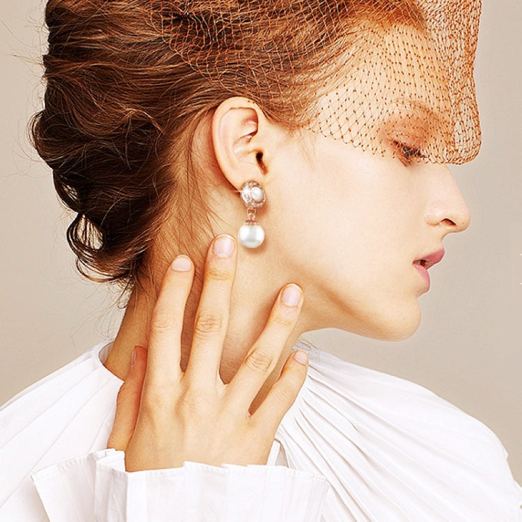 Baroque Earrings Pearl Ear Clip Women Without Ear Piercing, 1202 Long Gold, 1201 Long Silver, 0402 Short Gold, 0401 Short Silver, E2109-7 Half Round, E2109-8 Half Ellipse, E2109-10 Leaf Model, E2109-14 Small Pearl, E2208-7 Drag Colorful Pearls