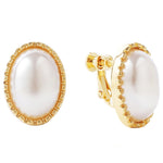 Baroque Earrings Pearl Ear Clip Women Without Ear Piercing, 1202 Long Gold, 1201 Long Silver, 0402 Short Gold, 0401 Short Silver, E2109-7 Half Round, E2109-8 Half Ellipse, E2109-10 Leaf Model, E2109-14 Small Pearl, E2208-7 Drag Colorful Pearls