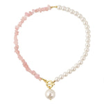 สร้อยคอหินธรรมชาติแตกสีสันโบโฮ, รุ่น:, N2105-9 จี้ไข่มุกหินสี, N2206-8 หินสีชมพู, N2206-9 หินสีฟ้าอ่อน, N2206-10 หินหลายสี, N2206-11 หินใส, N2106-23 โซ่เดี่ยวหินสีชมพู