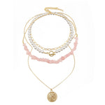 สร้อยคอหินธรรมชาติแตกสีสันโบโฮ, รุ่น:, N2105-9 จี้ไข่มุกหินสี, N2206-8 หินสีชมพู, N2206-9 หินสีฟ้าอ่อน, N2206-10 หินหลายสี, N2206-11 หินใส, N2106-23 โซ่เดี่ยวหินสีชมพู