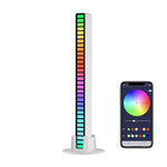ไฟตอบสนองจังหวะเสียง RGB ควบคุมด้วยเสียง ไฟบรรยากาศ LED สำหรับดนตรี ชาร์จไฟ, เสียบปลั๊ก
