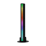 ไฟตอบสนองจังหวะเสียง RGB ควบคุมด้วยเสียง ไฟบรรยากาศ LED สำหรับดนตรี ชาร์จไฟ, เสียบปลั๊ก