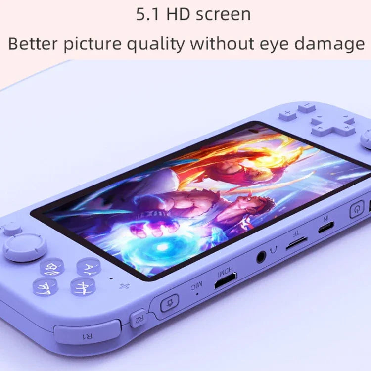 เครื่องเล่นเกมมือถือ RG3000 รองรับจอยคู่ เครื่องเล่นเกมมินิ, RG3000 สีชมพู, RG3000 สีเทา, RG3000 สีม่วง, RG3000 สีเขียว, RG3000 สีเหลือง