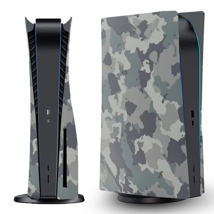ปลอกกันรอยลายพรางสำหรับเครื่องเล่นเกม PS5 รุ่น CD-ROM, ลายพราง