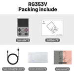 เครื่องเล่นเกมมือถือ RG353V หน้าจอ 3.5 นิ้ว ระบบ Android 11 Linux OS, เครื่องเปล่า, 64G 15,000 เกม, 128G 25,000 เกม, 256G 35,000 เกม