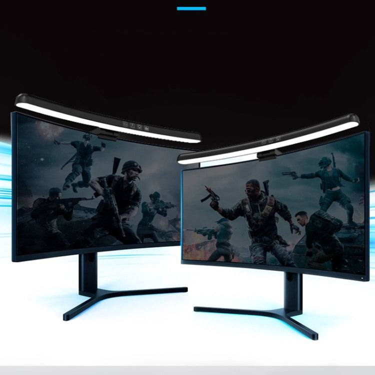 โคมไฟแขวนหน้าจอโค้งสำหรับแล็ปท็อป ไฟตั้งโต๊ะคอมพิวเตอร์, โค้งไม่มีไฟ RGB, โค้งมีไฟ RGB