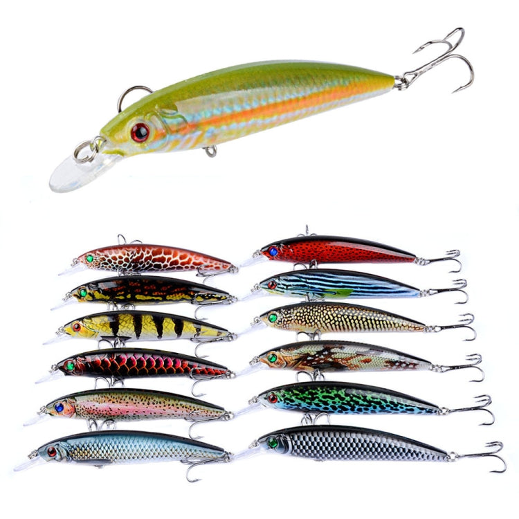 เหยื่อปลาสีทา LB106 ขนาด 11 ซม. น้ำหนัก 11.5 กรัม เหยื่อปลาสังเคราะห์แข็ง 1 ถึง 18