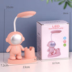 T509 โคมไฟตั้งโต๊ะที่วางปากกาพร้อมที่เหลาดินสอ, T509 สีขาว, T509 สีชมพู, T509 สีน้ำเงิน