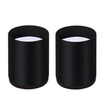 2pcs/set Furniture Carbon Steel Wraparound Heightening Foot Pad, Style:, Round 4x5cm (Black), Round 4x5cm (Brown), Round 6x5cm (Black), Round 6x5cm (Brown), Round 6x10cm (Black), Round 6x10cm (Brown), Square 4x5cm (Black), Square 4x5cm (Brown)         ...