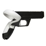 For Meta Quest 2 VR Controller 1pair Sturdy Shooting Handle Holder, Black